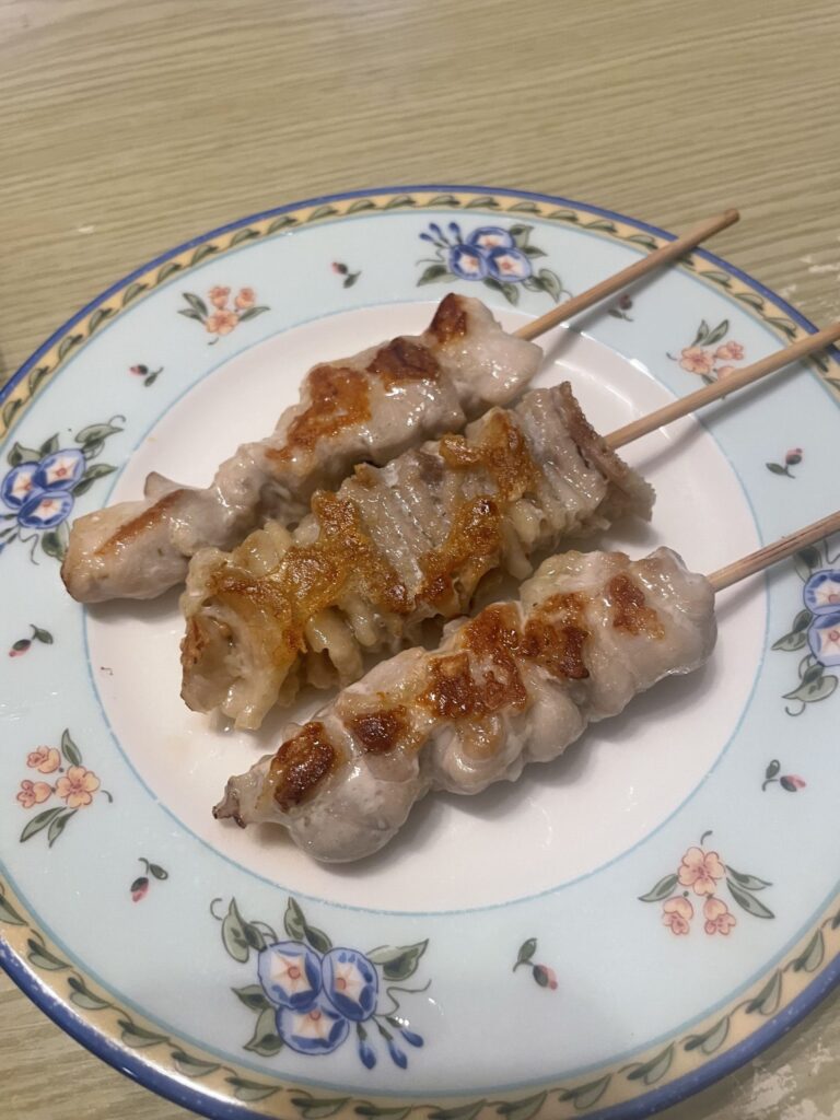 都城市の焼き鳥（もも、皮、はらみ）